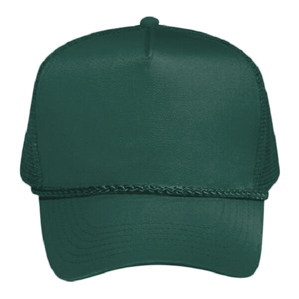 OTTO Cotton Blend Twill Five Panel Pro Mesh Back Trucker Hat Thumbnail