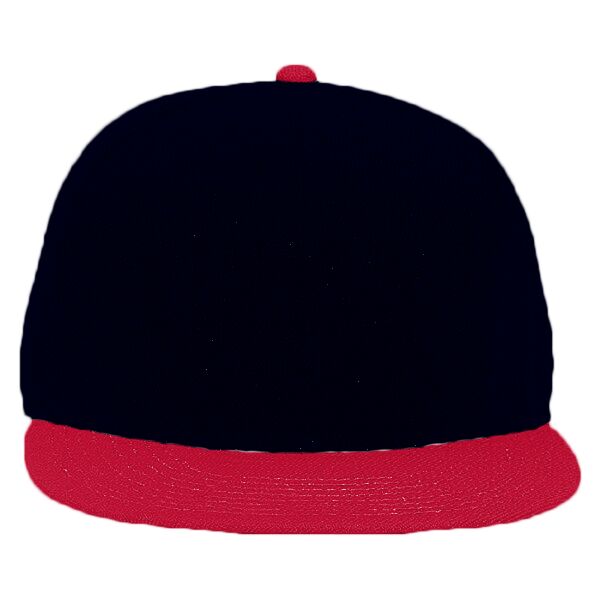 OTTO Promo Alternative Wool Twill Round Flat Visor "OTTO SNAP" Six Panel Pro Style Snapback Hat Thumbnail