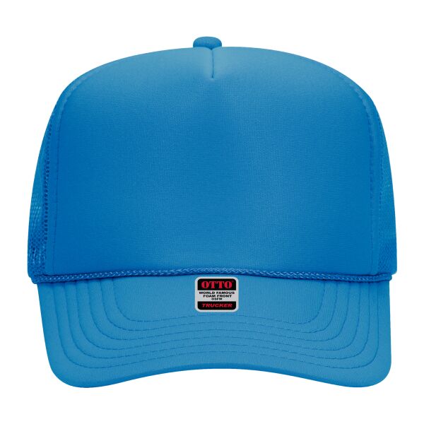 OTTO Polyester Foam Front Five Panel High Crown Mesh Back Trucker Hat Thumbnail